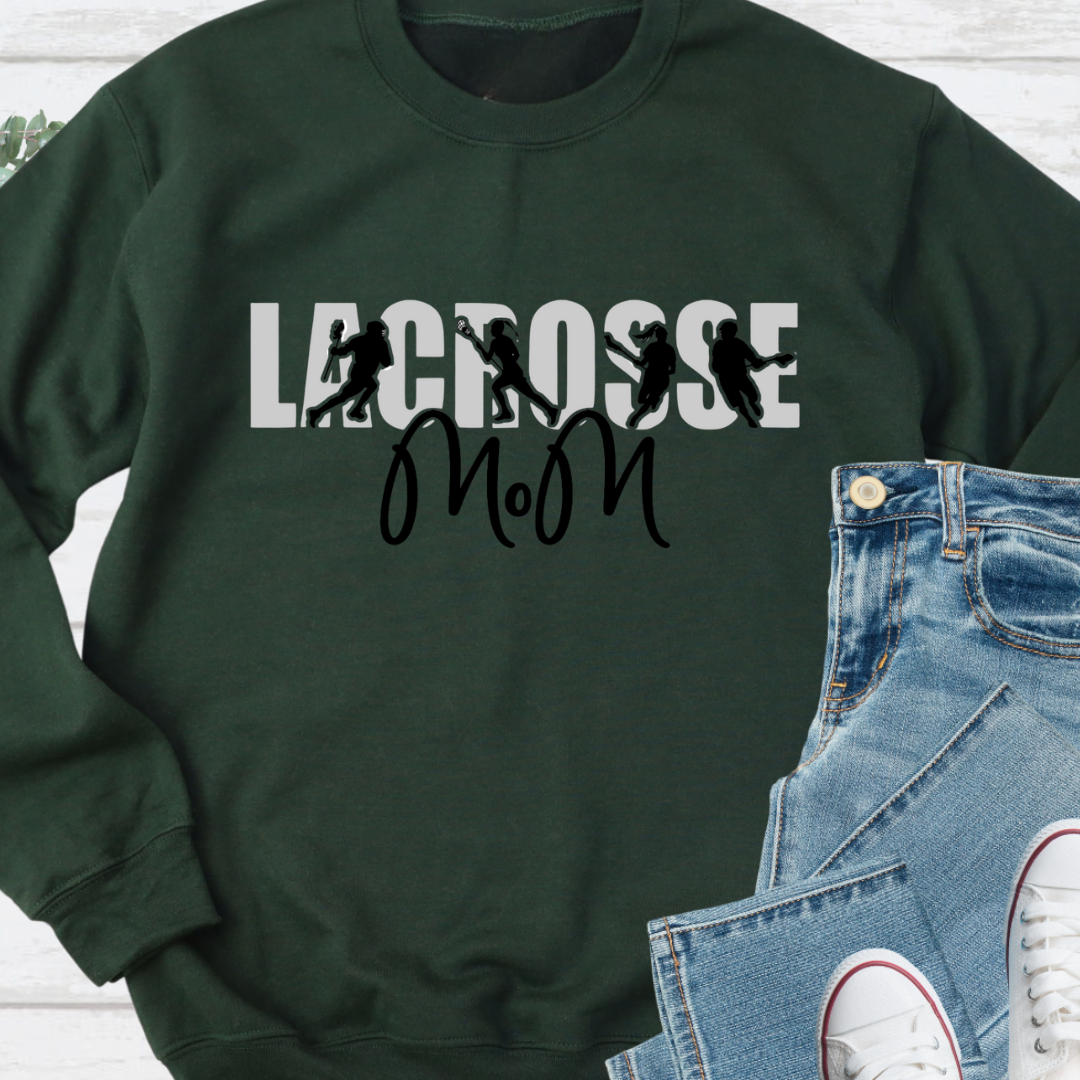 Lacrosse (Girl & Boy) Mom Crewneck
