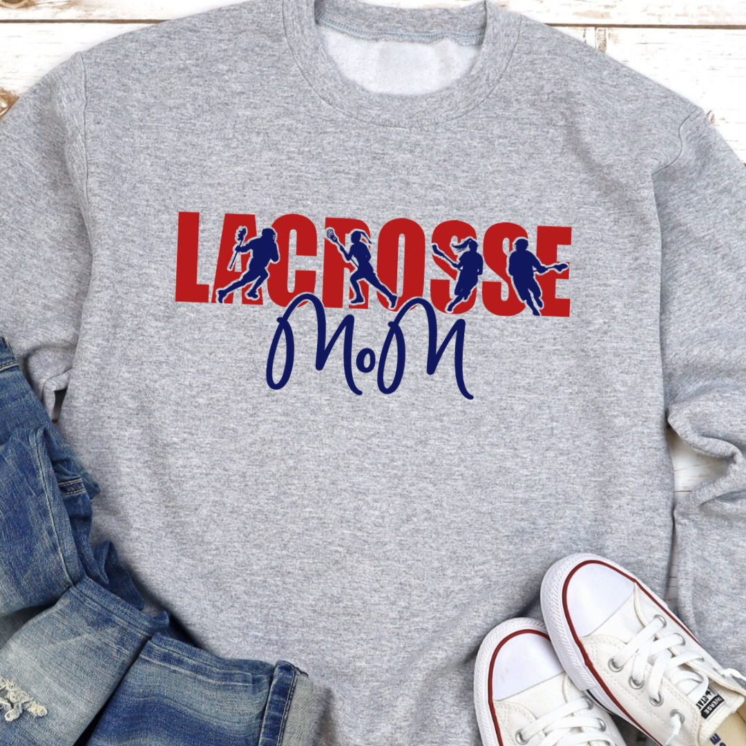 Lacrosse (Girl & Boy) Mom Crewneck