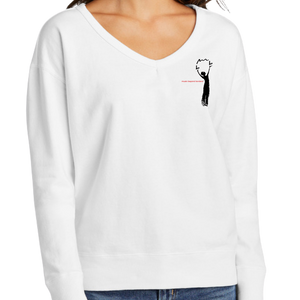 Port & Company LPC098V Ladies Beach Wash ® Garment-Dyed V-Neck Sweatshirt