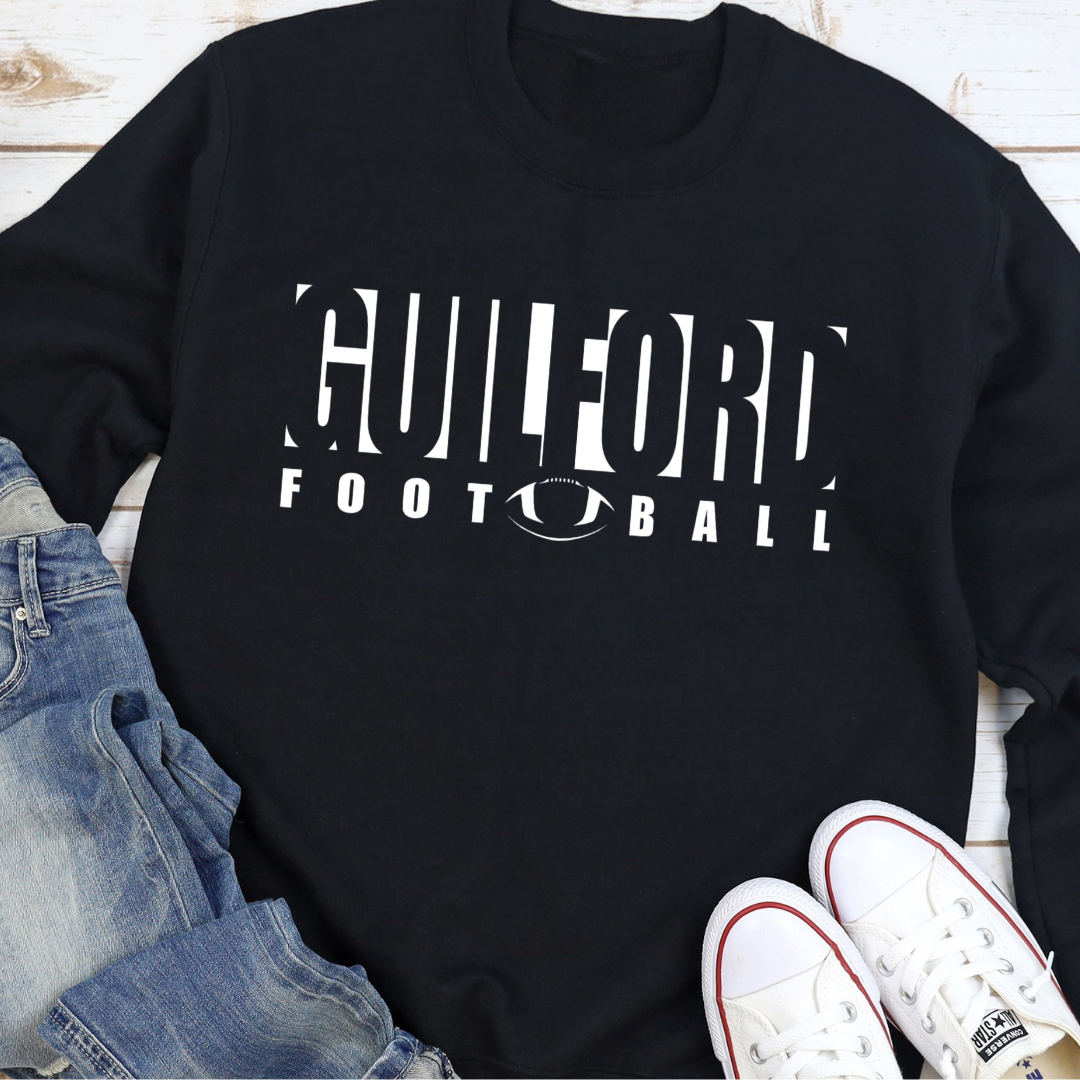 Guilford Football End Zone Crewneck