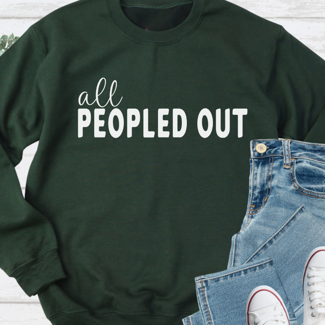 All Peopled Out Crewneck