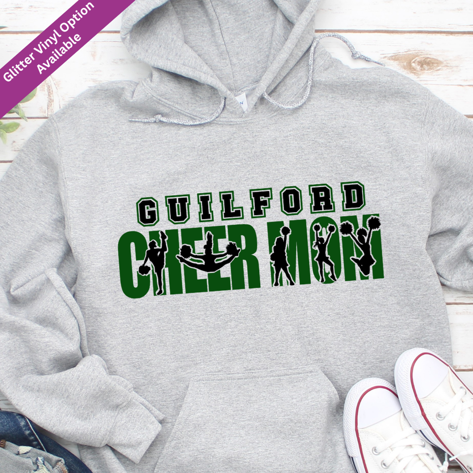 Guilford Cheer Mom Pride Hoodie