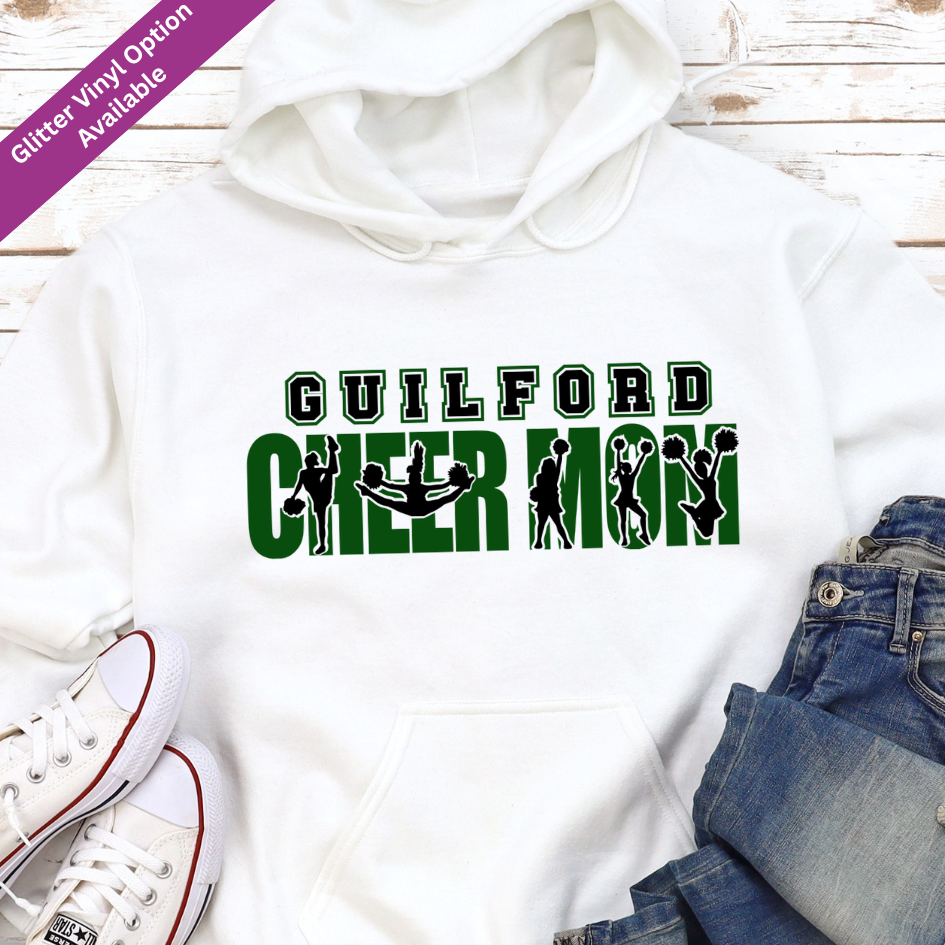 Guilford Cheer Mom Pride Hoodie