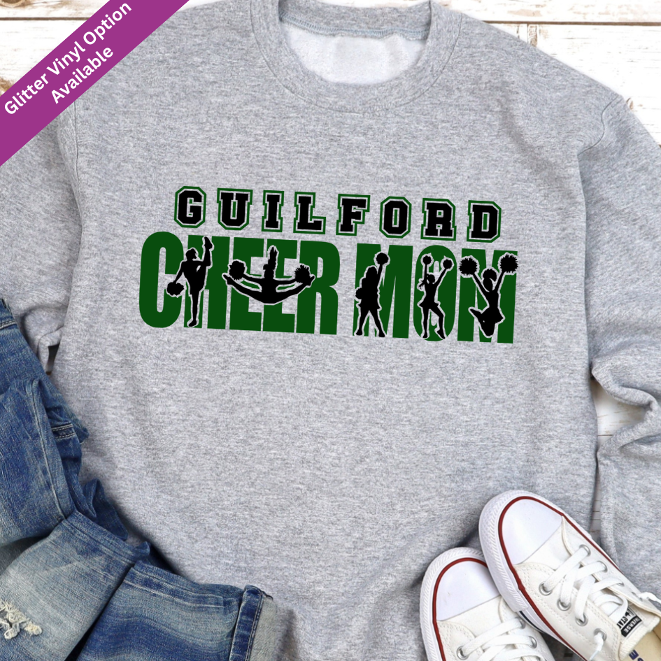 Guilford Cheer Mom Pride Crewneck