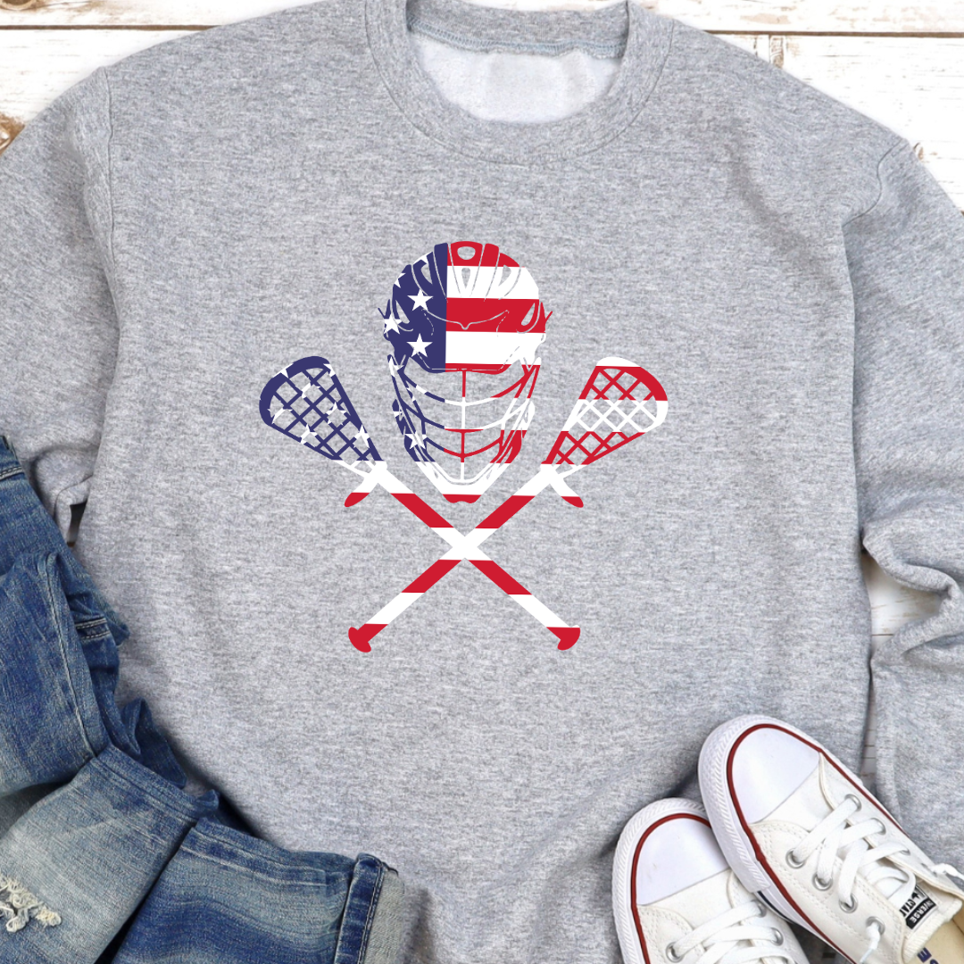 Red, White & LAX Crewneck