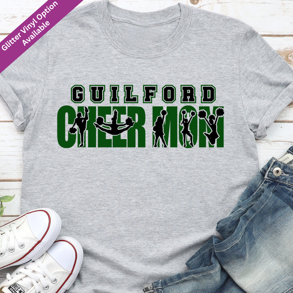 Guilford Cheer Mom Pride T-Shirt