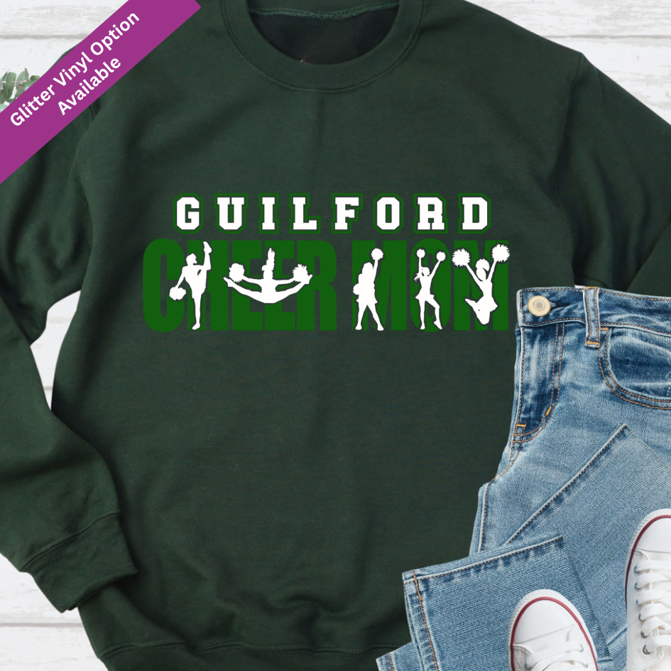 Guilford Cheer Mom Pride Crewneck