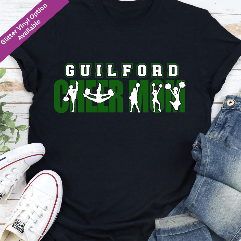 Guilford Cheer Mom Pride T-Shirt