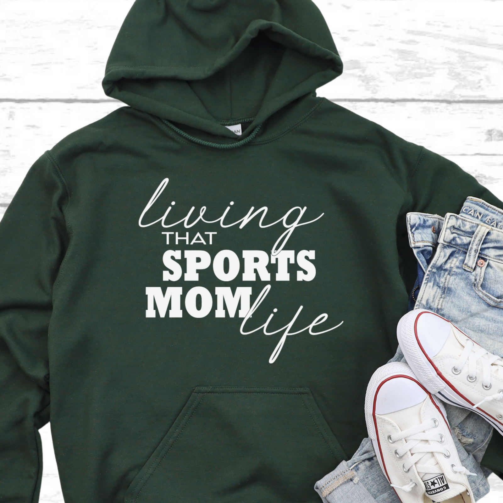 Living That Sports Mom Life Hoodie