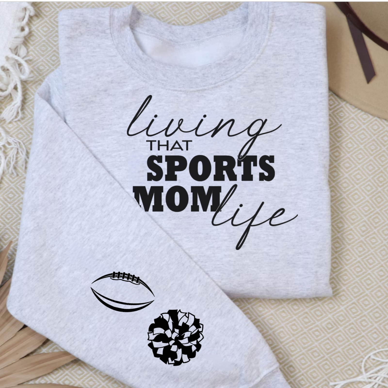 Living That Sports Mom Life Crewneck