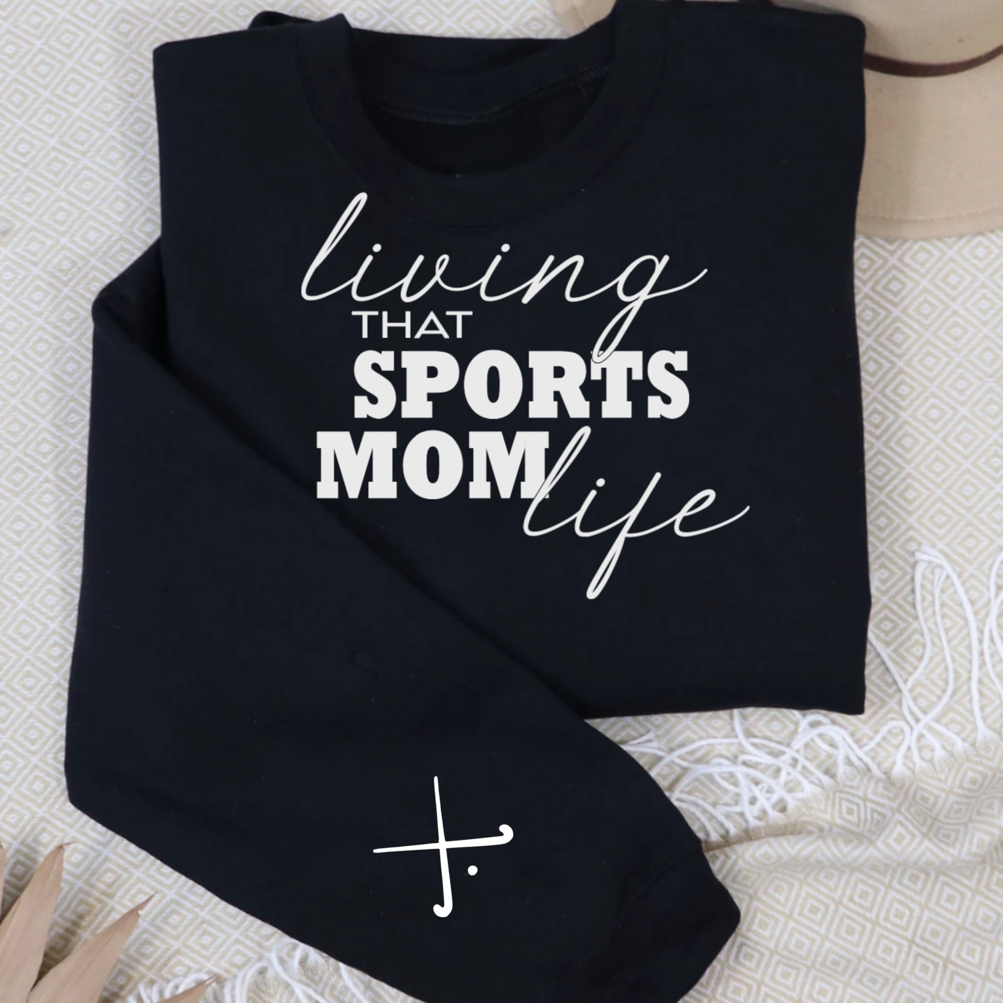 Living That Sports Mom Life Crewneck
