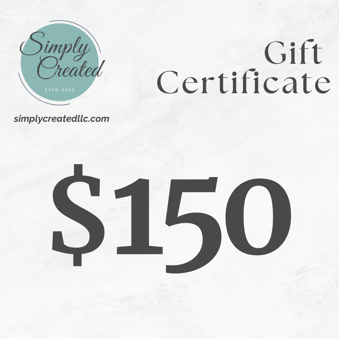 Simply Created Gift Certificate