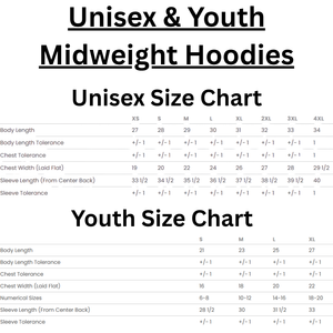 Unisex & Youth Midweight Hoodie