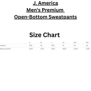 J. America Men's Premium Open-Bottom Sweatpants