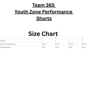 Team 365 Youth Zone Performance Shorts