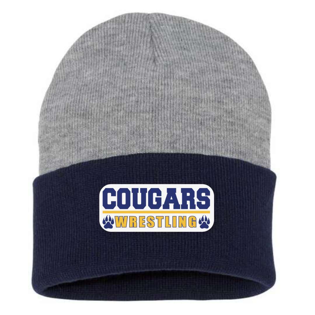 HK Wrestling Solid Cuffed Beanie