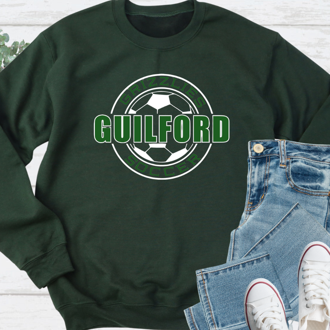 Guilford Soccer Header Crewneck