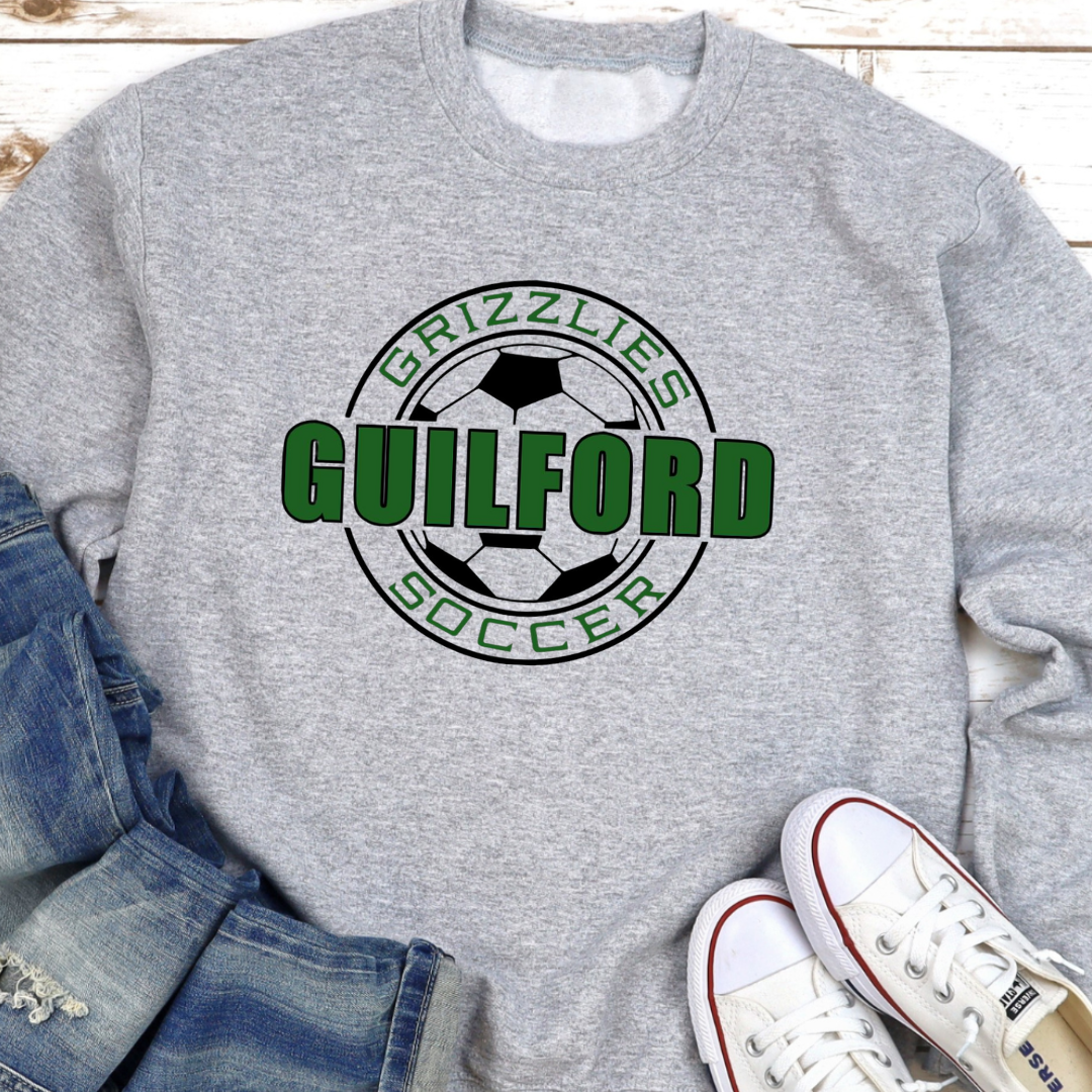 Guilford Soccer Header Crewneck