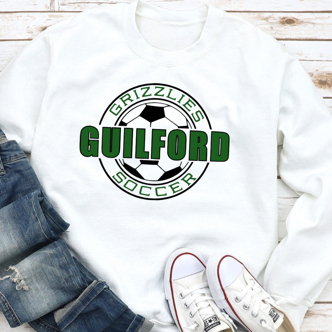 Guilford Soccer Header Crewneck