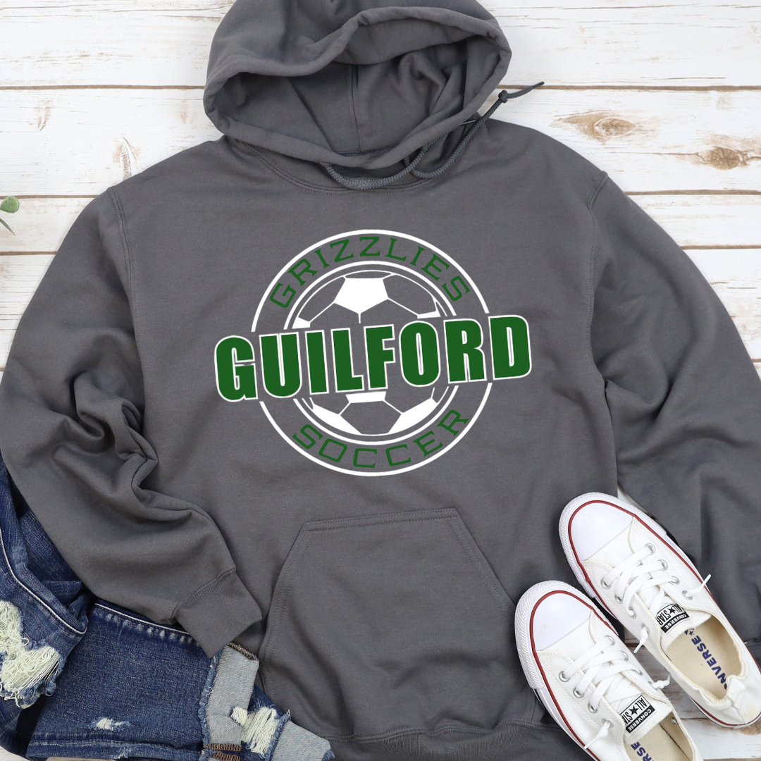 Guilford Soccer Header Hoodie