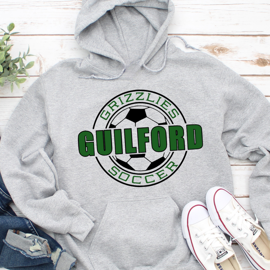 Guilford Soccer Header Hoodie