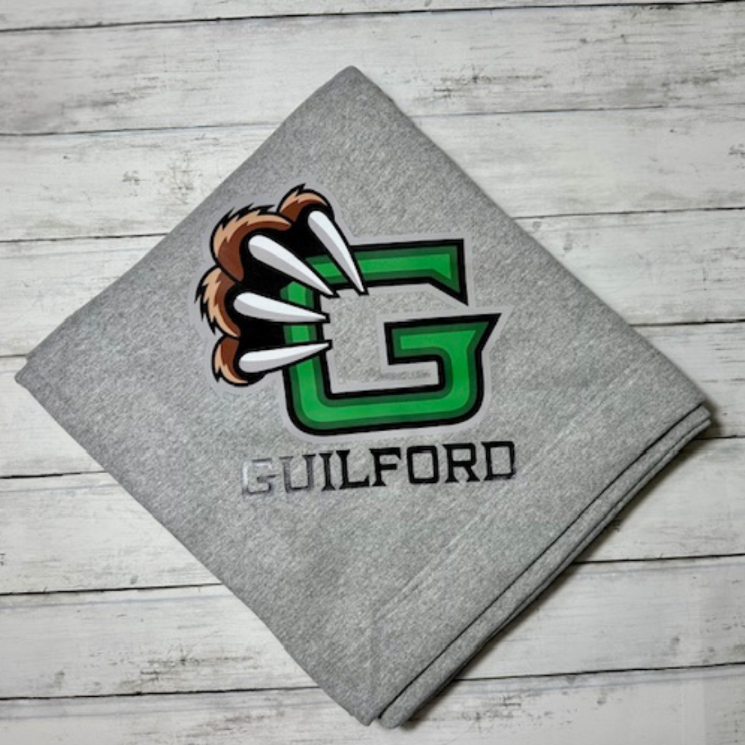 Guilford Grizzlies Stadium Fleece Blanket